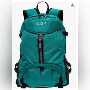 Lish Calico Hiking Backpack Aqua Lightweight W/Hydration Bladder Pocket New